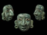 Pre-Columbian masks to be sold by Throckmorton Fine Art in New York next week
