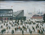 L.S. Lowry, Going to the Match. Image courtesy The Lowry, Salford Quays