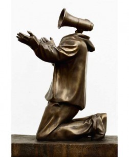 Hugo Farmer, 'priest' figure from ArticleTen, cast bronze