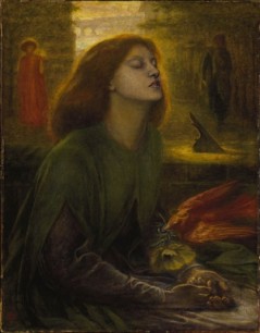 Dante Gabriel Rossetti, Beata Beatrix, 1864-70. Source: Wikipedia Commons