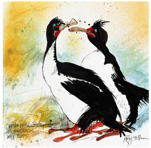 Fine art print by Ralph Steadman, copyright the artist