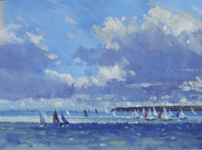 Robert King, RI RSMA, Sailing on the Solent