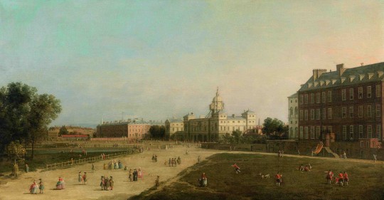 Giovanni Antonio Canal, il Canaletto (Venice 1697-1768) London: New Horse Guards from St James’s Park, oil on panel, 58.5 x 110 cm To be auctioned by Dorotheum in Vienna on 17 October 2012 Estimate: €2m–3m Photo: Dorotheum Vienna