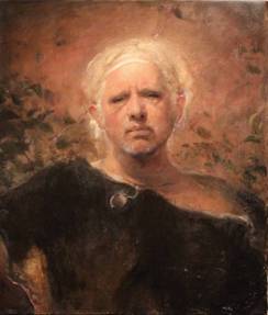 Odd Nerdrum, Black Fur, oil on canvas, 29 1/2 x 25 1/2 inches