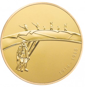 Machael Sandle, Reverse of the British 1 kilogram gold coin commemorating the First World War