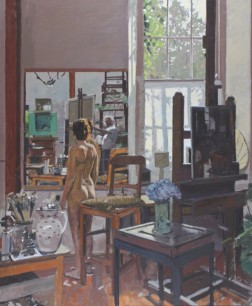 Ken Howard Hon RBA PPNEAC, Artist & model, Mousehole