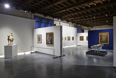 An installation in the newly renovated galleries, Achille Forti Gallery of Modern Art, Palazzo della Ragione, Verona