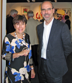 Director of The Lightbox, Marilyn Scott, with Art Fund director, Dr Stephen Deuchars