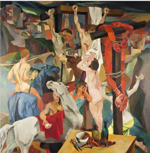 Renato Guttuso Crucifixion 1940-1941. Rome, GNAM - Galleria Nazionale d'Arte Moderna e Contemporanea, inv. 8549