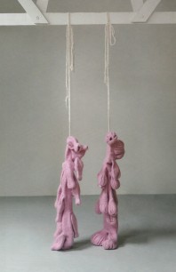 Nicholas Pope, Mr and Mrs Pope Knitted, Shrunk and Hung, 2012