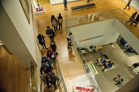 Interior shot of the galleries at UMMA, Ann Arbor