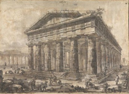 G.B. Piranesi, Paestum: Exterior of the Temple of Neptune from the North-East. Courtesy of the Trustees of Sir John Soane's Museum