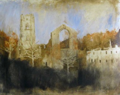 Emerson Mayes, Approaching the Abbey, Winter © The artist