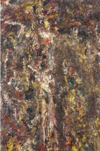 Eugène Leroy, Homme en croix,  1990, oil on canvas, 195 x 130 cm